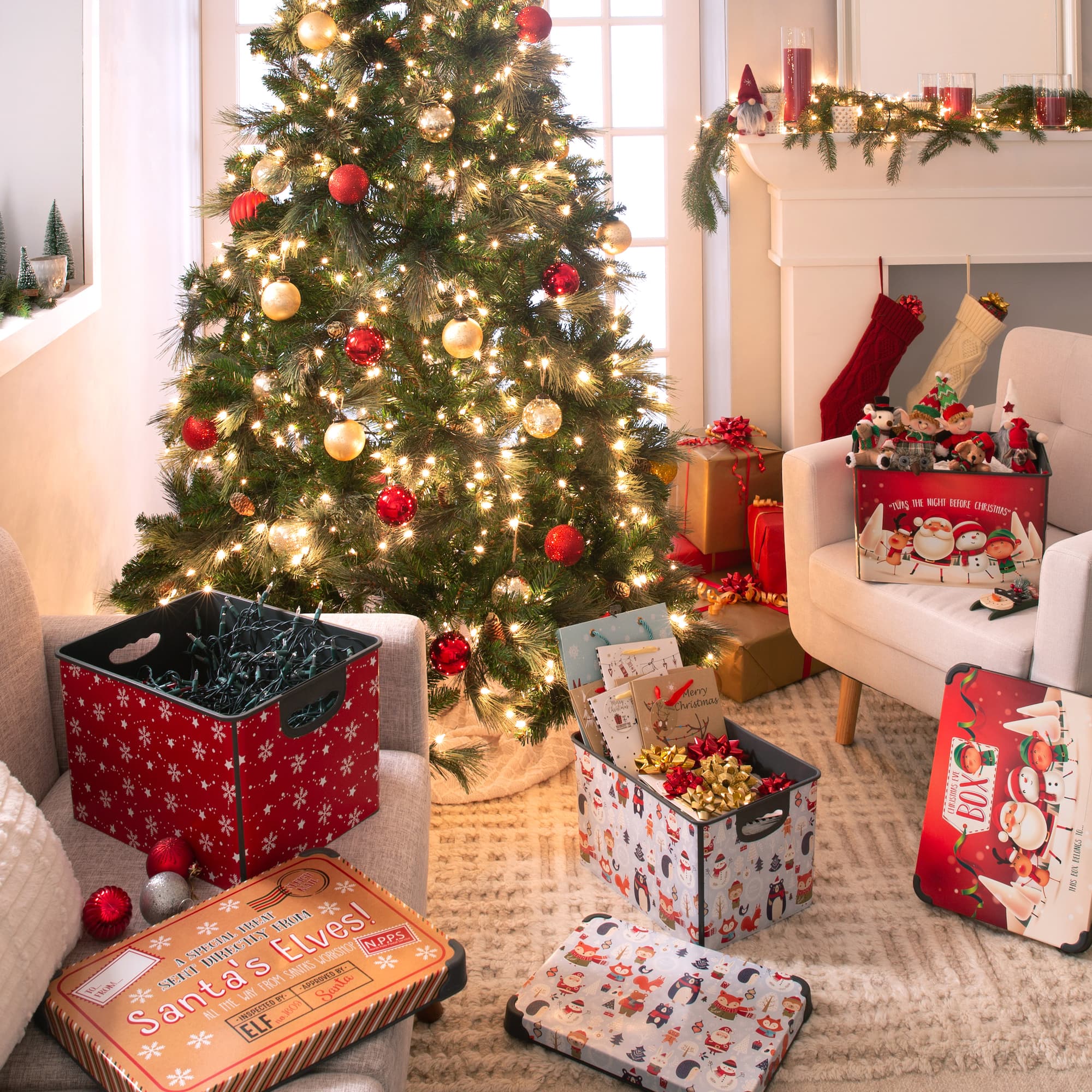 Simplify Santa's Elves Storage Tote Bin